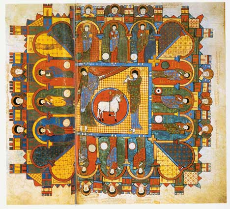The Heavenly Jerusalem from the Apocalypse of Saint-Sever (11th century)